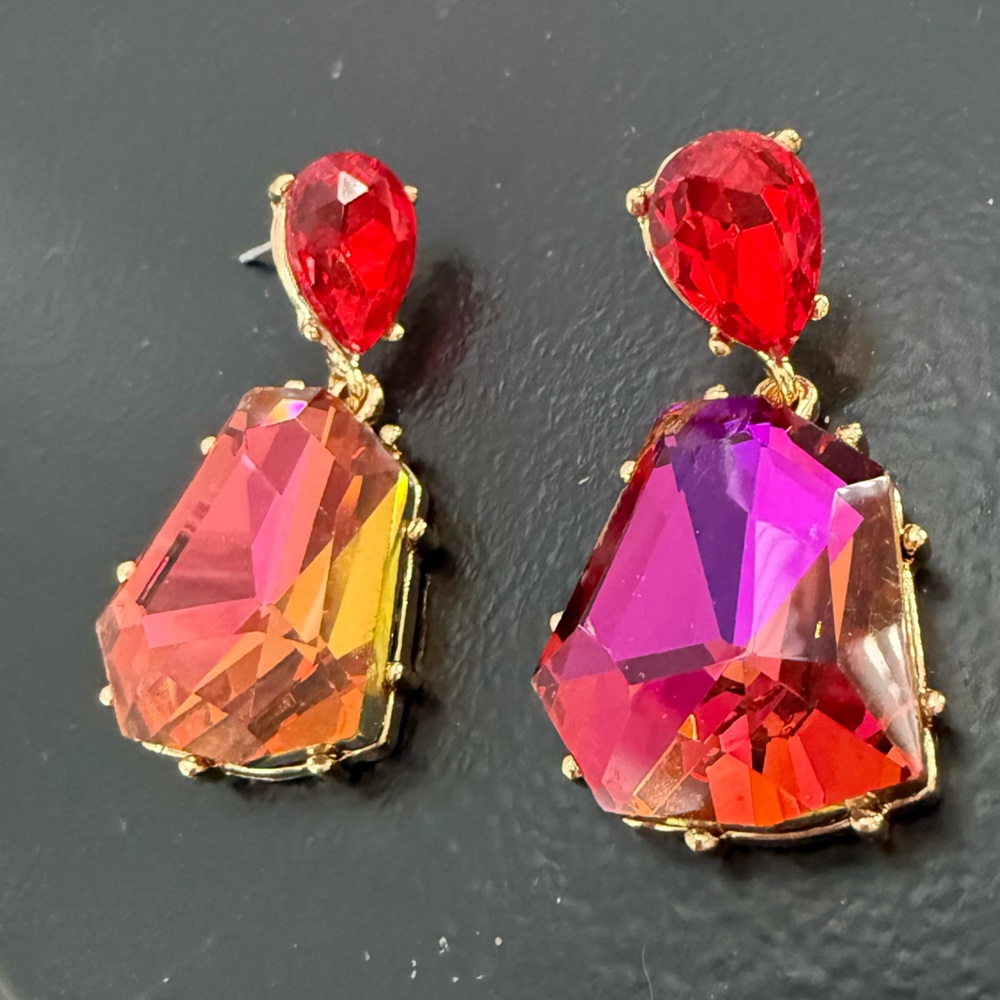 Women Drop Earrings Irregular Shape Bohemian - Picture 4 of 7